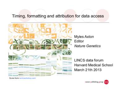 Genomics / DNA / Population genetics / Academic publishing / Genetic mapping / Variome / ORCID / Single-nucleotide polymorphism / Microattribution / Genetics / Biology / Bioinformatics