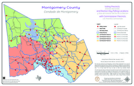 Montgomery County  Distritos Electorales and Election Day Polling Locations