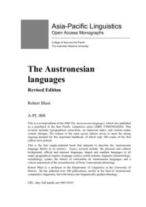 Microsoft Word - AustronesianLanguages[removed]doc