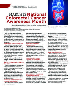 WELL BEING | Your Good Health  March is National Colorectal Cancer Awareness Month