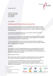 24 NovemberDepartment of Planning ATTN: Strategic Projects Locked Bag 2506 Perth, WA 6001