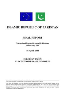 EU EOM Pakistan 2008 Final Report.doc