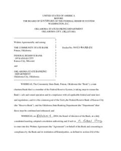 Community development / United States housing bubble / Urban economics / Urban politics in the United States / Politics of the United States / Dodd–Frank Wall Street Reform and Consumer Protection Act / USA PATRIOT Act /  Title III /  Subtitle B / Federal Reserve System / United States federal banking legislation / Central bank