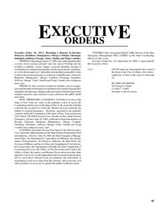 EXECUTIV E ORDERS Executive Order No[removed]: Declaring a Disaster in Broome, Delaware, Herkimer, Montgomery, Otsego, Cortland, Chenango, Schoharie, Sullivan, Orange, Ulster, Oneida and Tioga Counties.