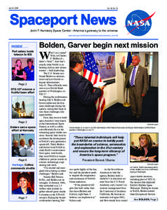 July 24, 2009  Vol. 49, No. 15 Spaceport News