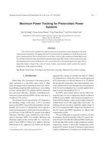 Maximum power point tracking / Solar panel / Photovoltaic system / Solar power / Buck converter / Solar cell / Boost converter / Incremental conductance method / Power optimizer / Photovoltaics / Energy / Technology