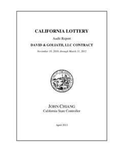 Lottery (LOT) Report Glossary Instructions