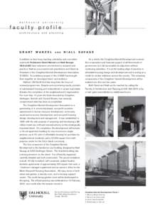 d a l h o u s i e  u n i v e r s i t y faculty profile architecture