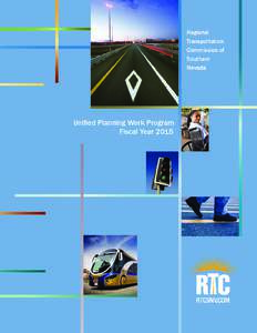 REGIONAL TRANSPORTATION COMMISSION OF SOUTHERN NEVADA UNIFIED PLANNING WORK PROGRAM FISCAL YEAR 2015 Amendment 1, August 2014