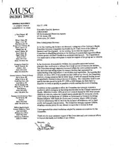 Letter to Administrator Browner regarding funding for children's health research