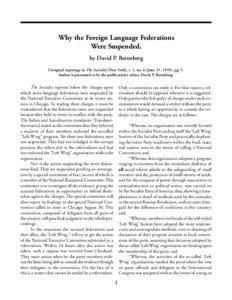 Berenberg: Why the Foreign Language Federations Were Suspended [June[removed]