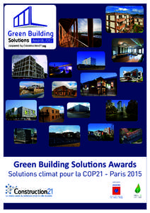 .org  Green Building Solutions Awards Solutions climat pour la COP21 - Paris 2015 avec le soutien de
