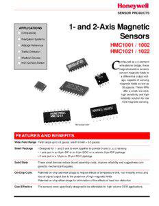 SENSOR PRODUCTS  APPLICATIONS