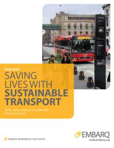 Issue Brief  Saving lives with Sustainable Transport