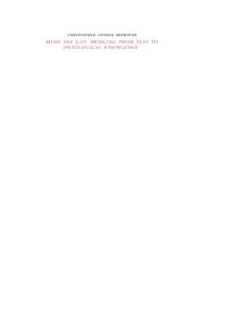 christopher arthur brewster MIND THE GAP: BRIDGING FROM TEXT TO ONTOLOGICAL KNOWLEDGE MIND THE GAP: BRIDGING FROM TEXT TO ONTOLOGICAL KNOWLEDGE