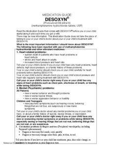 DESOXYN (methamphetamine) HCL medication guide