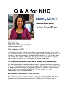 Microsoft Word - Q & A with Shirley Murillo July 2013 FINAL.doc