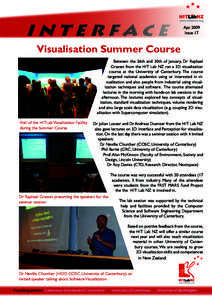 INTERFACE  AprIssue 17  Visualisation Summer Course