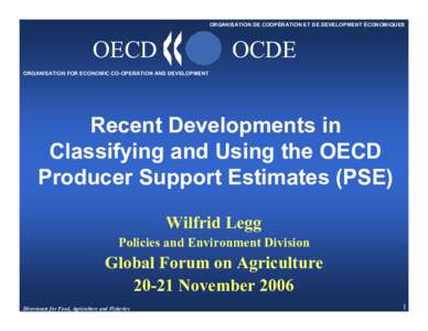 ORGANISATION DE COOPÉRATION ET DE DEVELOPMENT ÉCONOMIQUES  OECD OCDE