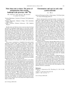 Radiometric dating / Nuclear chemistry / Environmental soil science / Geochronology / Cosmogenic nuclide / Erosion / Isotope / Soil / Sediment / Physics / Chemistry / Nuclear physics