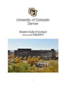 Student Code of Conduct Effective Date[removed] 	
  