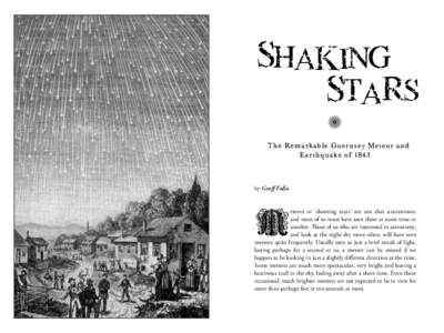 SHAKING STARS v The Rema rkable Guer nsey‘Meteor a nd Ea r t hqua ke of 1843