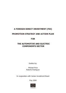 A FOREIGN DIRECT INVESTMENT (FDI) PROMOTION STRATEGY AND ACTION PLAN FOR