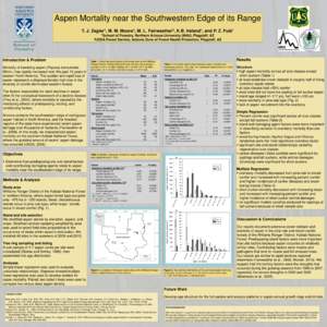 Aspen mortality near the southwestern edge of its range