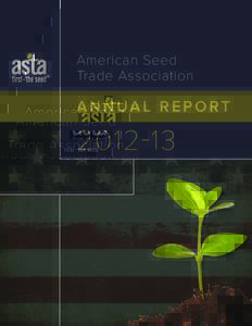 American Seed Trade Association ANNUAL REPORT[removed]