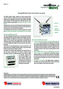Page 1 of 2  engineering Going Wireless has never been so easy! The MOVE wireless system changes the entire concept of EEG