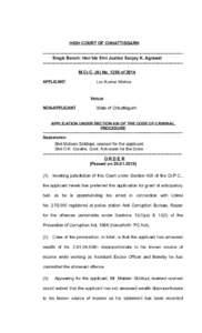 HIGH COURT OF CHHATTISGARH -------------------------------------------------------------------------------------------------Single Bench: Hon’ble Shri Justice Sanjay K. Agrawal -----------------------------------------