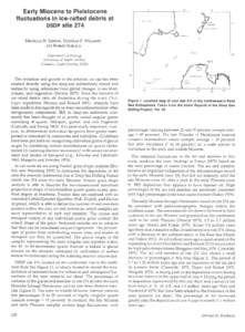 Early Miocene to Pleistocene fluctuations in ice-rafted debris at DSDP site 274 MICHELLE H. JUDSON, DOUGLAS F.  and