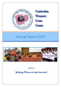 Annual ReportCWCC “Helping Women to help themselves”  PART I: INTRODUCTION