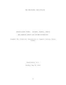 Year of birth missing / Individual Development Account / Retirement / Saving / Rotating Savings and Credit Association / Finance / Economics / Mutualism / Personal finance / Cooperatives / Peter Tufano