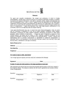 FFA Release minor - monsanto[1]