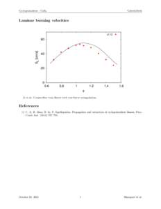 Cyclopentadiene - C5 H6  CaltechMech Laminar burning velocities