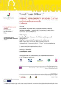 Premio Margherita Bandini Datini per l'imprenditoria femminile