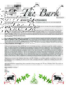 The Bark  The official newsletter of Greyhound Pets, Inc. 2013, Issue 02