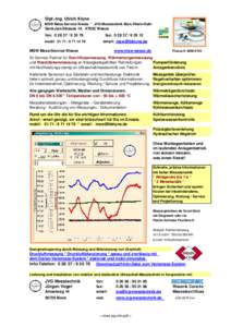 Dipl.-Ing. Ulrich Klyne MSW Mess-Service-Weeze * JVG Messtechnik Büro Rhein-Ruhr Sent-Jan-Strasse 14, 47652 Weeze fon: [removed] mobil: [removed]79