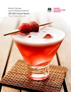 British Columbia Liquor Distribution Branch[removed]Annual Report Top 10 Sales Results