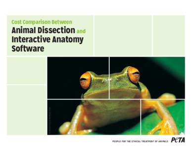 Cost Comparison Between  © Gerry Ellis/Just Animals/Digital Vision Animal Dissection and Interactive Anatomy