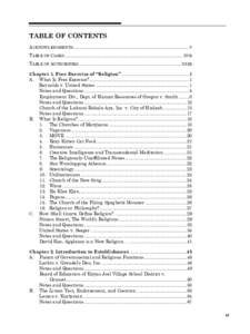 TABLE OF CONTENTS ACKNOWLEDGMENTS...........................................................................................V TABLE OF CASES ...............................................................................