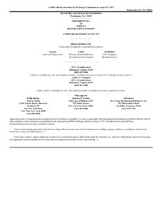 As filed with the Securities and Exchange Commission on August 23, 2013 Registration No. 333­[removed]SECURITIES AND EXCHANGE COMMISSION Washington, D.C. 20549 AMENDMENT NO. 1 TO