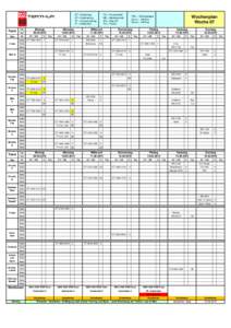 ET = Eistraining KT = Krafttraining TT = Trockentraining G = Garderobe  Team