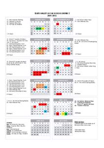 Academic term / Calendars