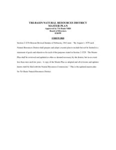 Environmental soil science / Water pollution / Riparian zone / Geotechnical engineering / Hydrology / Natural Resources Conservation Service / Erosion control / Buffer strip / Groundwater / Soil erosion / Platte River / Conservation Districts