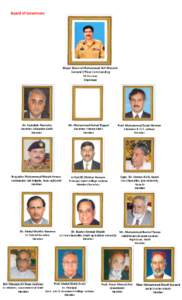 Board of Governors  Major General Muhammad Arif Waraich General Officer Commanding 16 Division Chairman