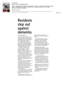 10 Mar 2015 Illawarra Mercury, Wollongong NSW Author: Lisa Wachsmuth • Section: General News • Article type : News Item • Audience : 15,450 Page: 3 • Printed Size: 491.00cm² • Market: NSW • Country: Australi