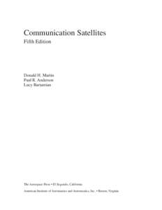 Communication Satellites Fifth Edition