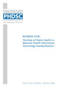 Microsoft Word - PHDSC_Business_Case_Public_Health_HIT-Standardization_05[removed]doc